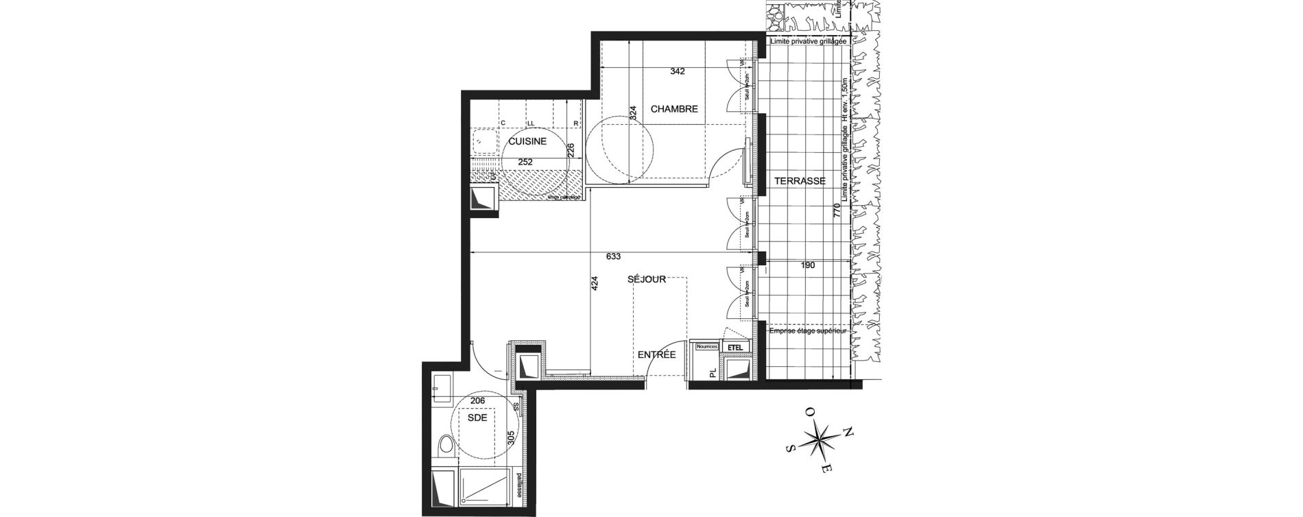 Appartement T2 de 47,00 m2 &agrave; Ch&acirc;tenay-Malabry Robinson