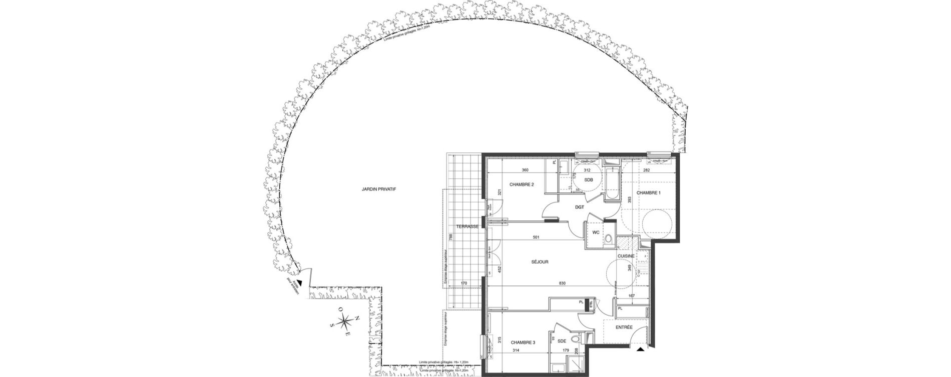 Appartement T4 de 87,80 m2 &agrave; Ch&acirc;tenay-Malabry Robinson