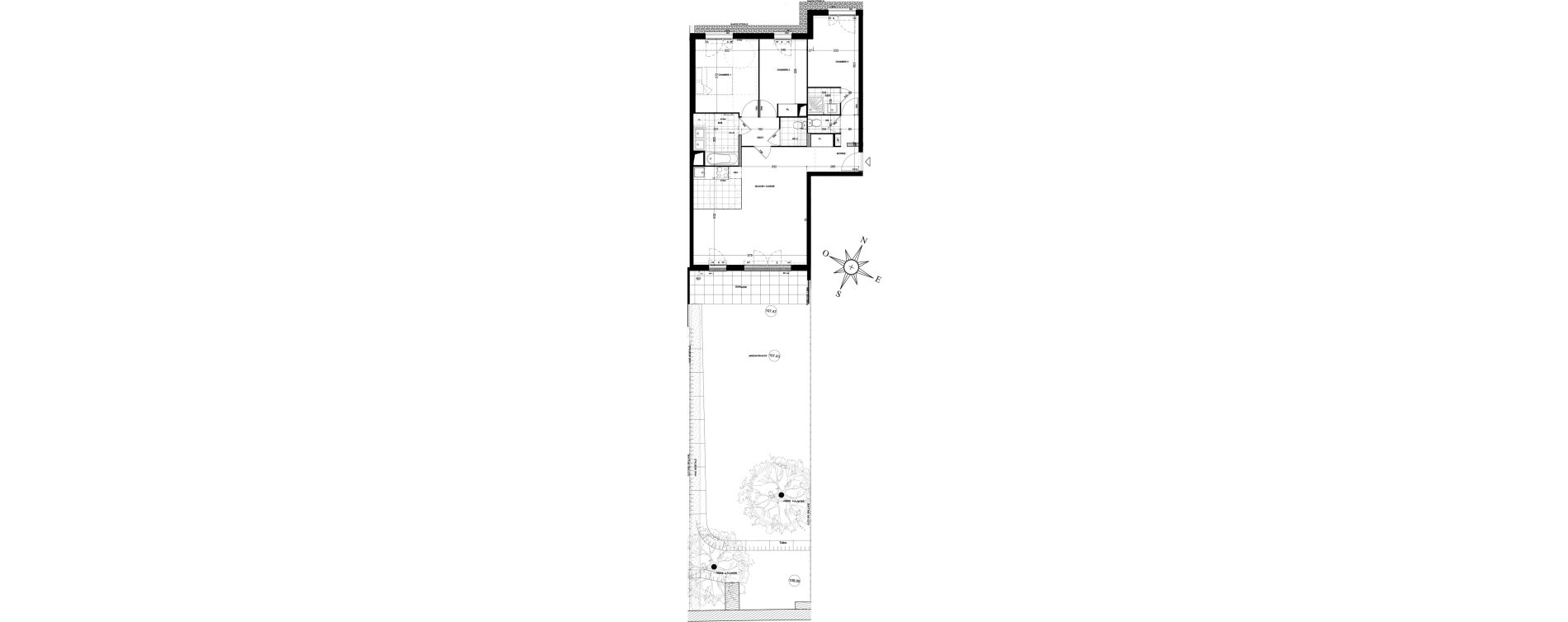 Appartement T4 de 83,63 m2 &agrave; Ch&acirc;tenay-Malabry Houssi&egrave;res