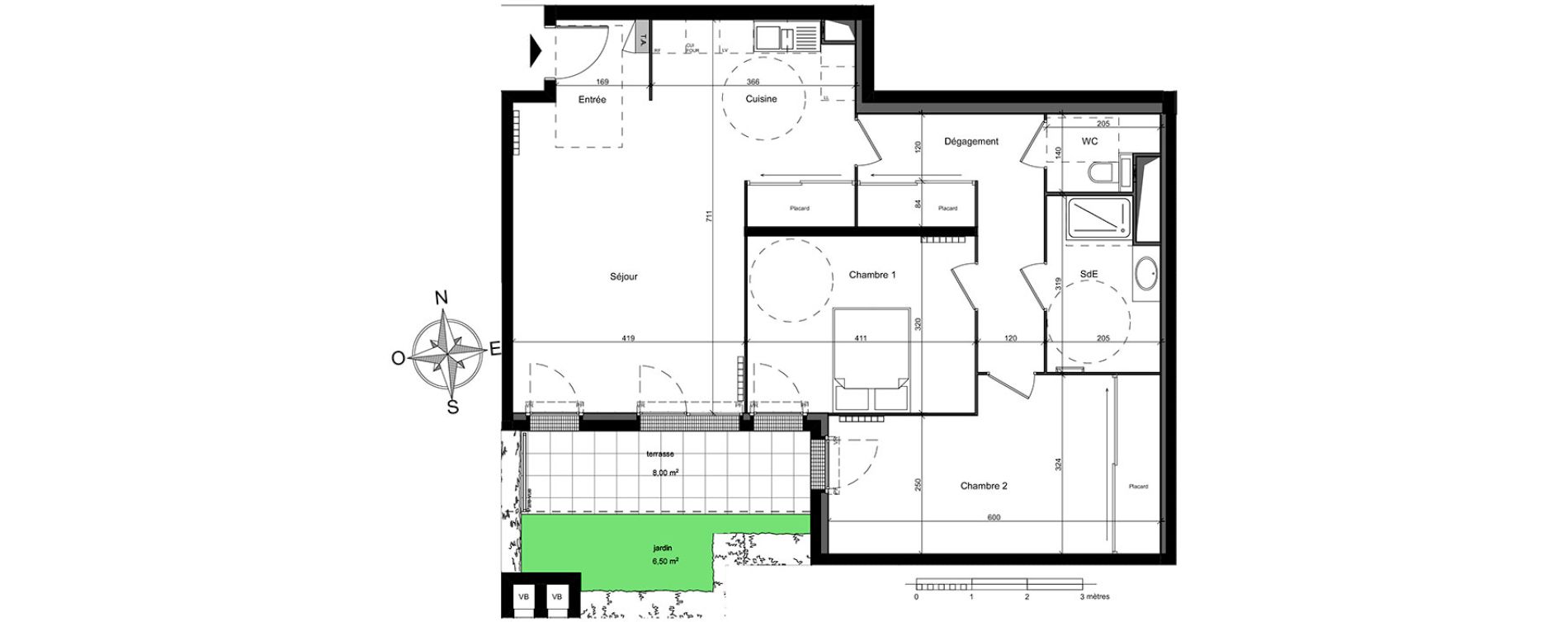 Appartement T3 de 84,50 m2 &agrave; Ch&acirc;tillon Centre