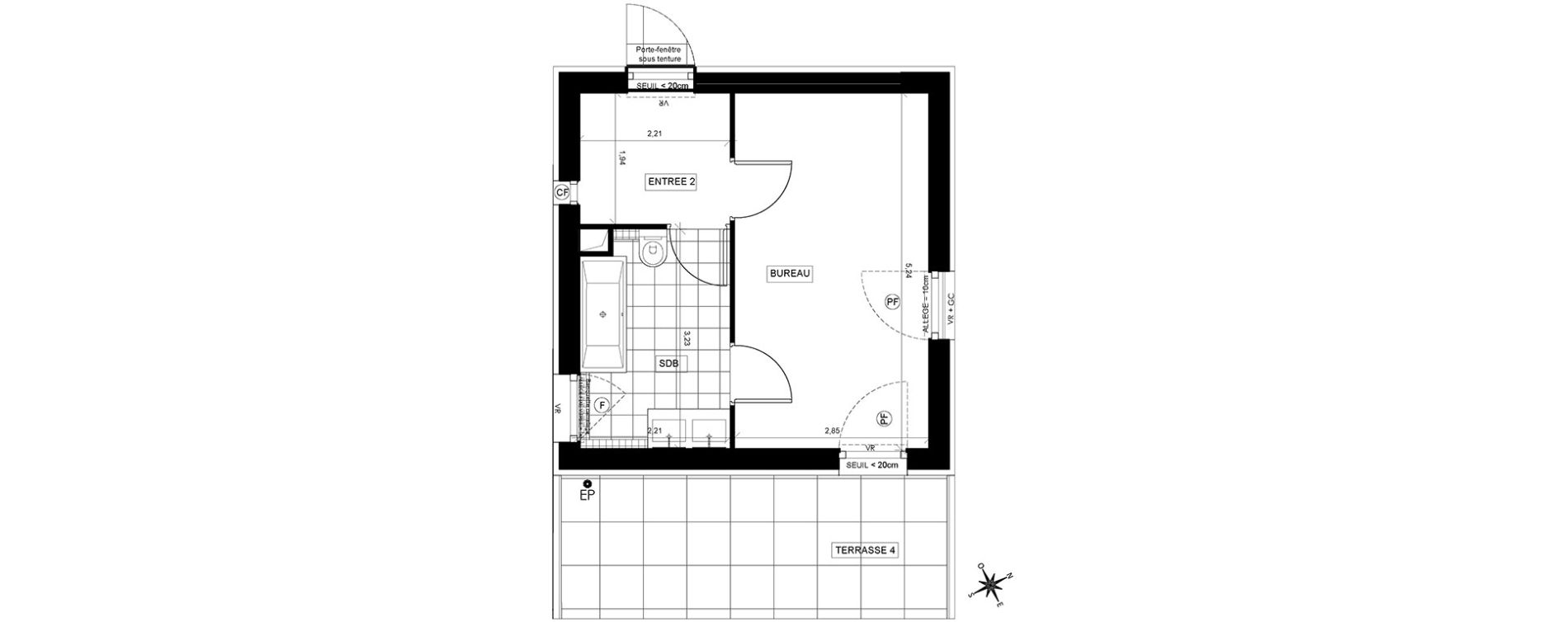 Duplex T6 de 124,90 m2 à Chaville Centre