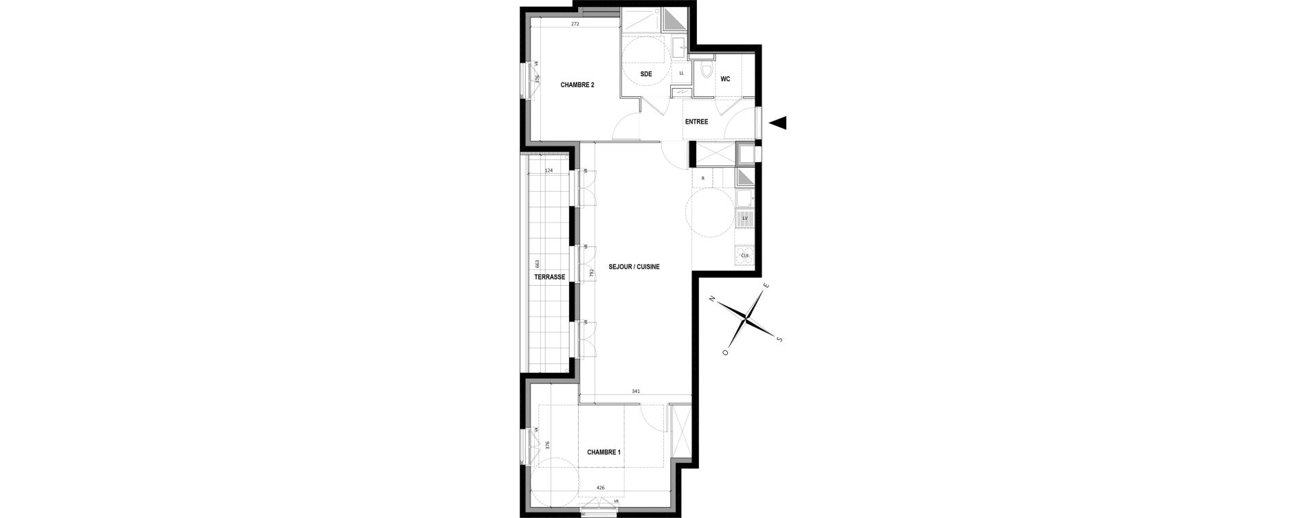 Appartement T3 de 71,28 m2 &agrave; Clamart Grand canal