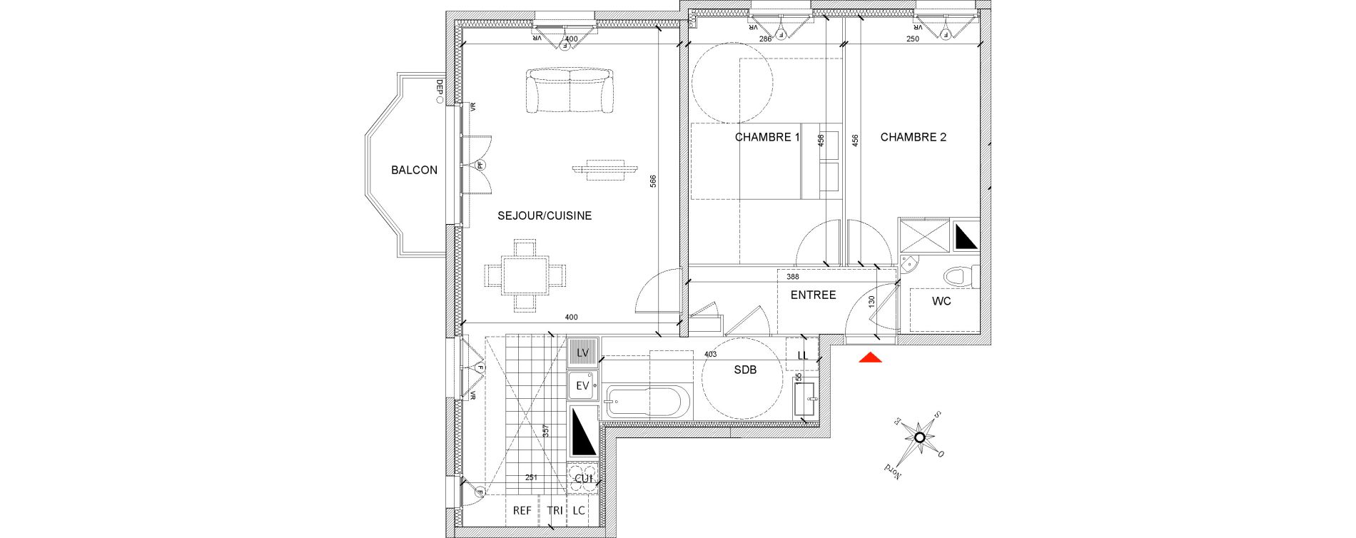 Appartement T3 de 67,62 m2 &agrave; Clamart Grand canal