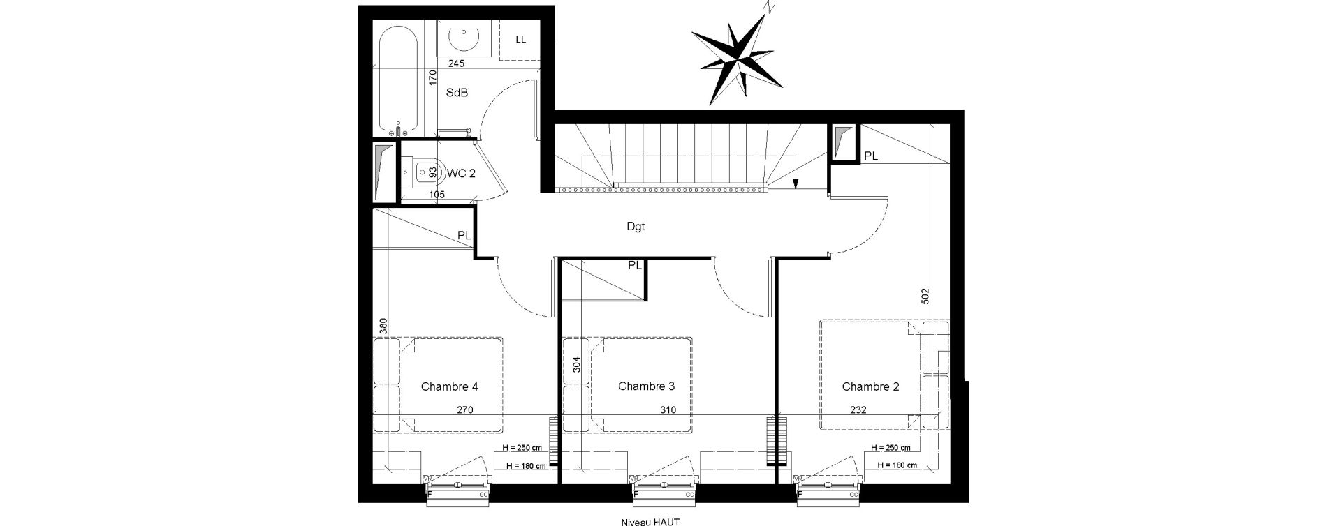 Duplex T5 de 85,30 m2 &agrave; Clamart Trivaux - la garenne