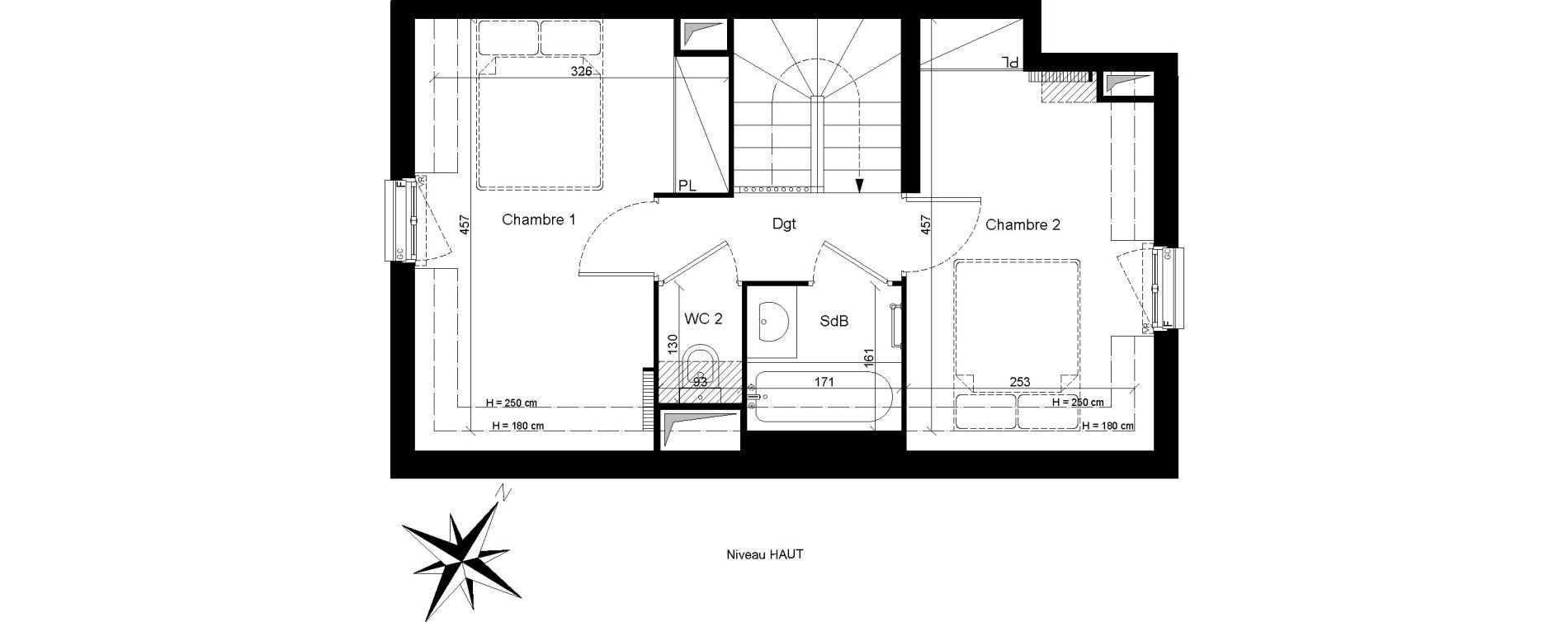 Duplex T3 de 67,30 m2 &agrave; Clamart Trivaux - la garenne