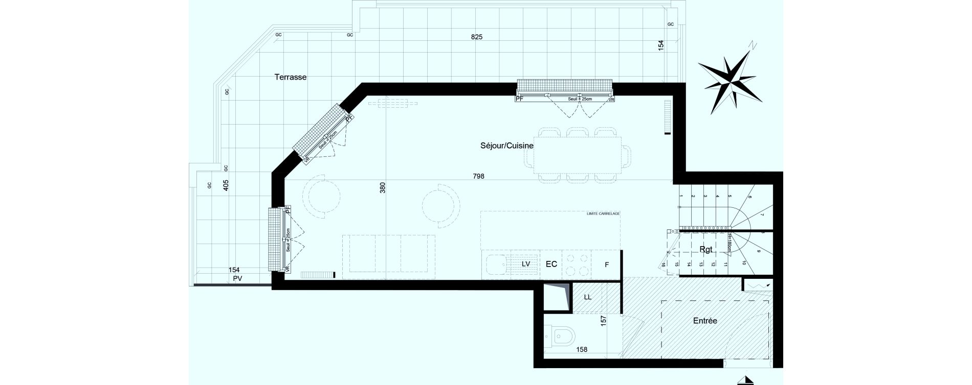 Appartement T3 de 70,05 m2 &agrave; Clamart Trivaux - la garenne