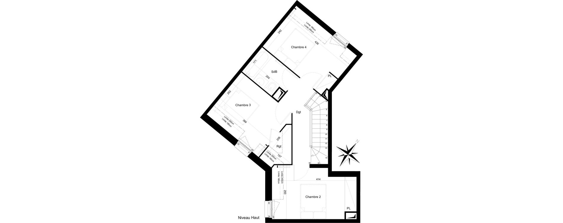 Duplex T5 de 89,86 m2 &agrave; Clamart Trivaux - la garenne
