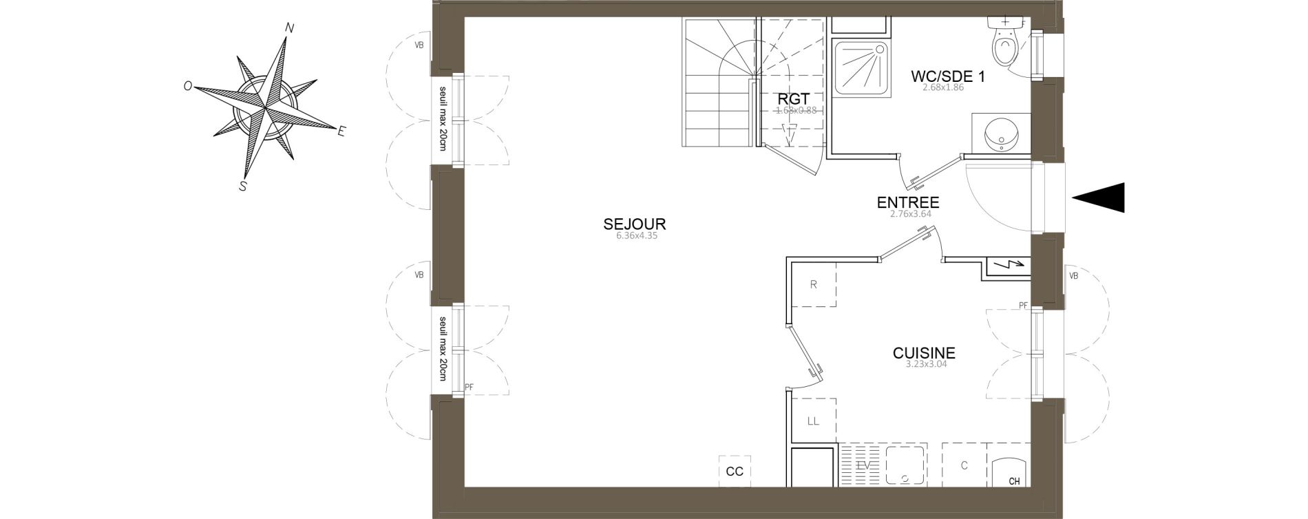 Maison T5 de 119,70 m2 &agrave; Clamart Schneider-percy