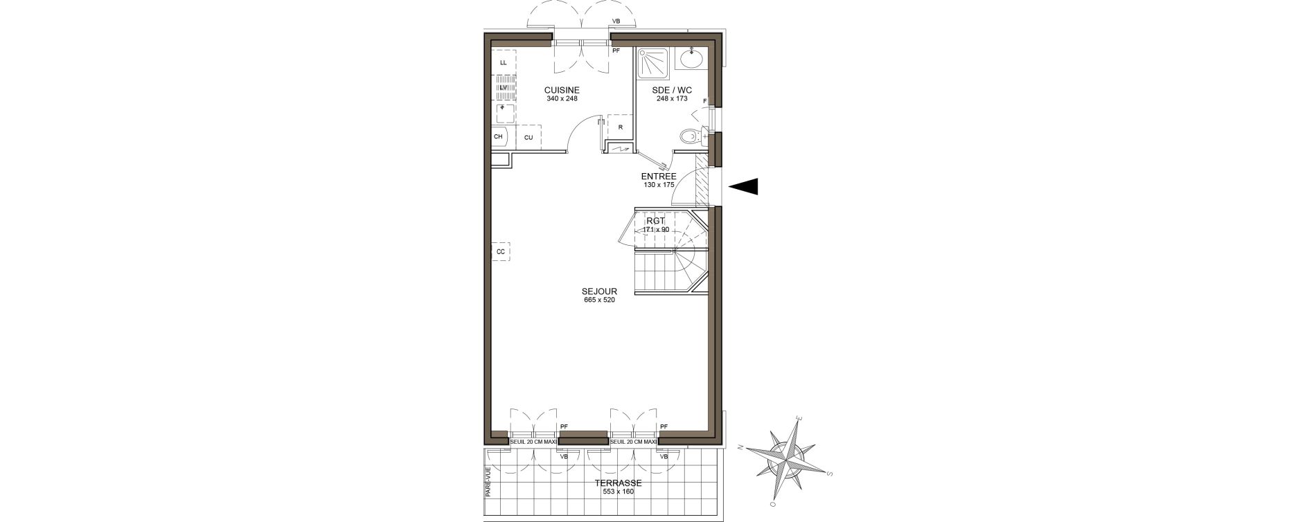 Maison T5 de 115,82 m2 &agrave; Clamart Schneider-percy