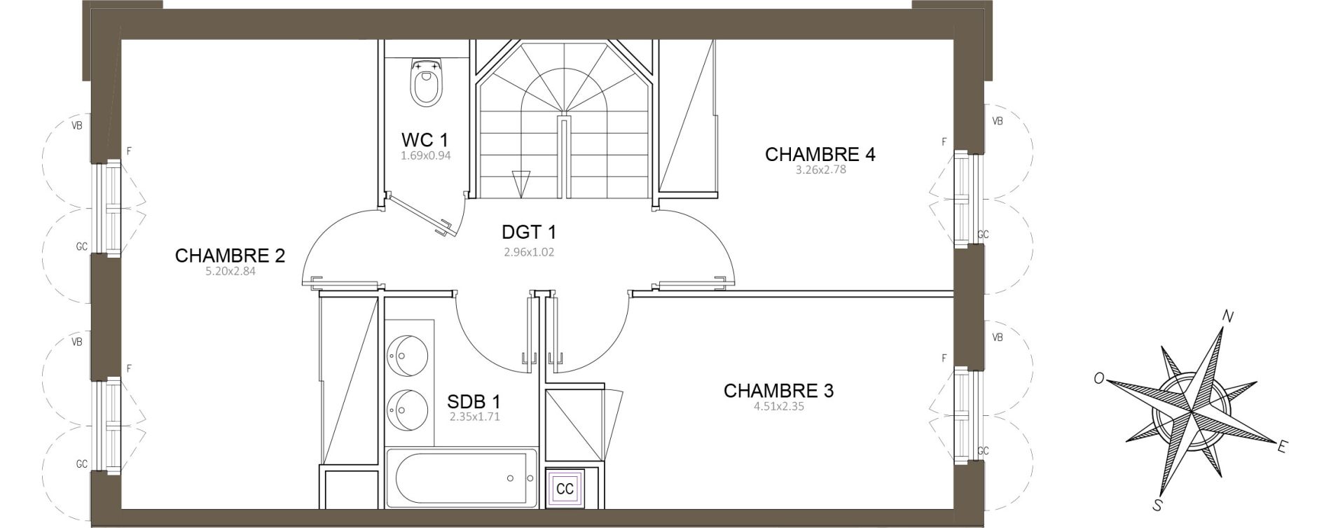 Appartement T5 de 118,12 m2 &agrave; Clamart Schneider-percy