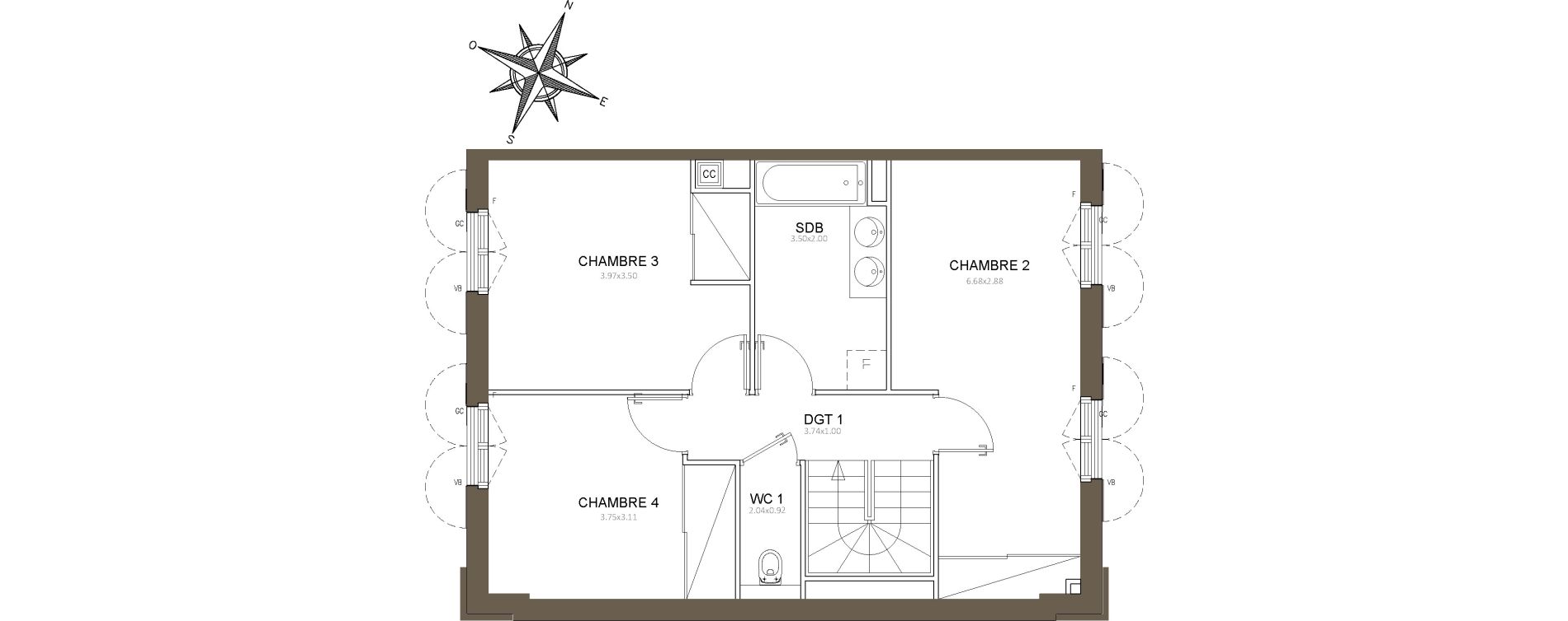 Maison T5 de 126,77 m2 &agrave; Clamart Schneider-percy