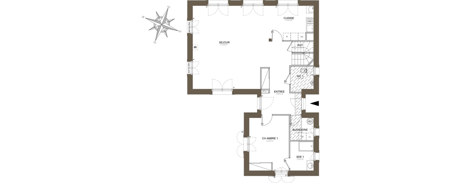 Appartement T5 de 148,14 m2 &agrave; Clamart Schneider-percy