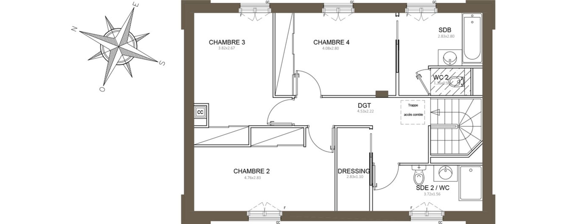 Appartement T5 de 148,14 m2 &agrave; Clamart Schneider-percy