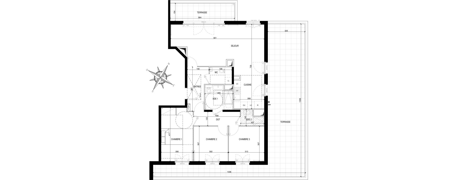 Appartement T4 de 90,16 m2 &agrave; Clamart Galvents - corby