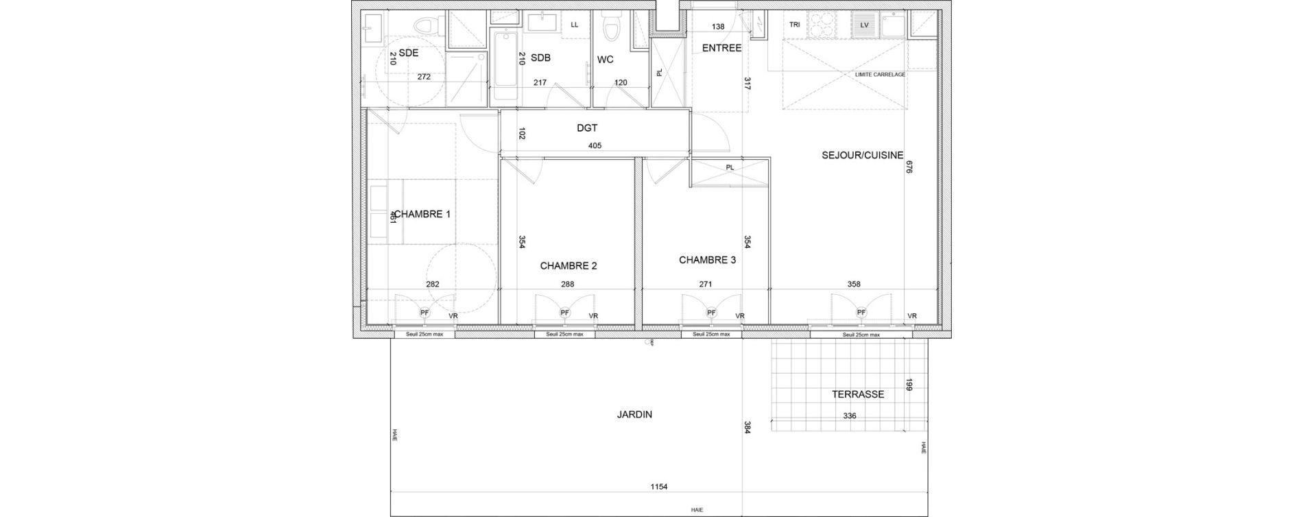 Appartement T4 de 78,51 m2 &agrave; Clamart Grand canal