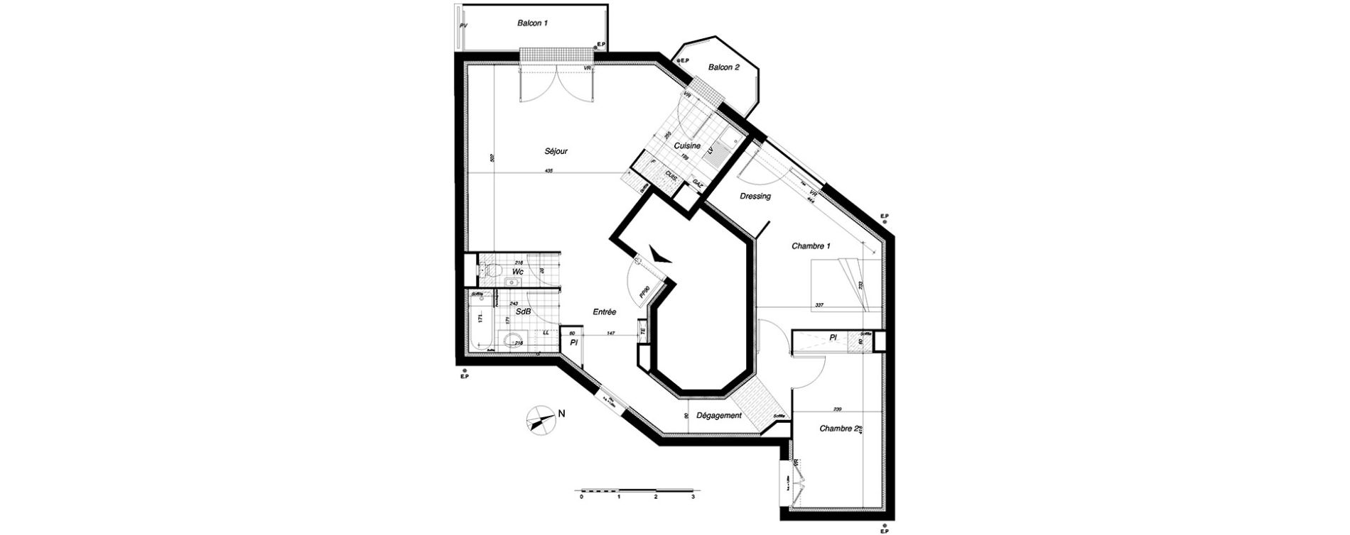Appartement T3 de 74,23 m2 &agrave; Clamart Clamart gare