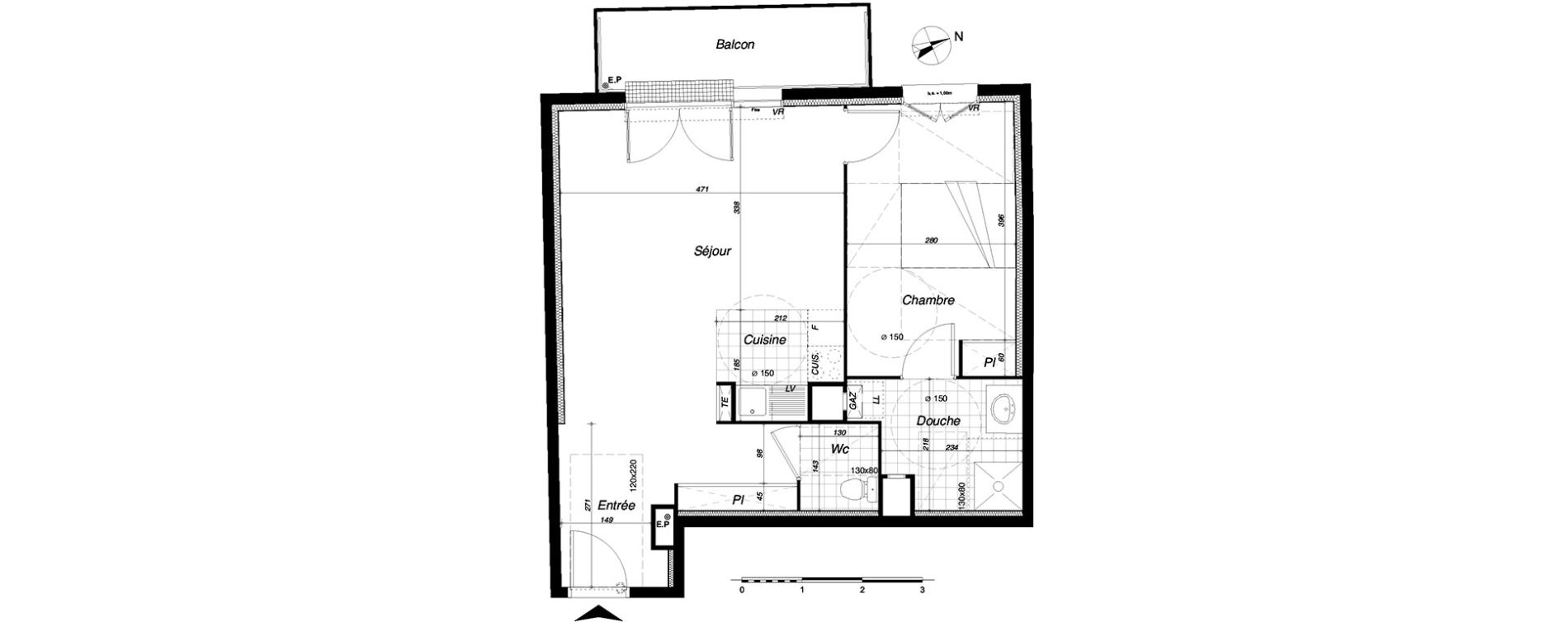 Appartement T2 de 51,34 m2 &agrave; Clamart Clamart gare