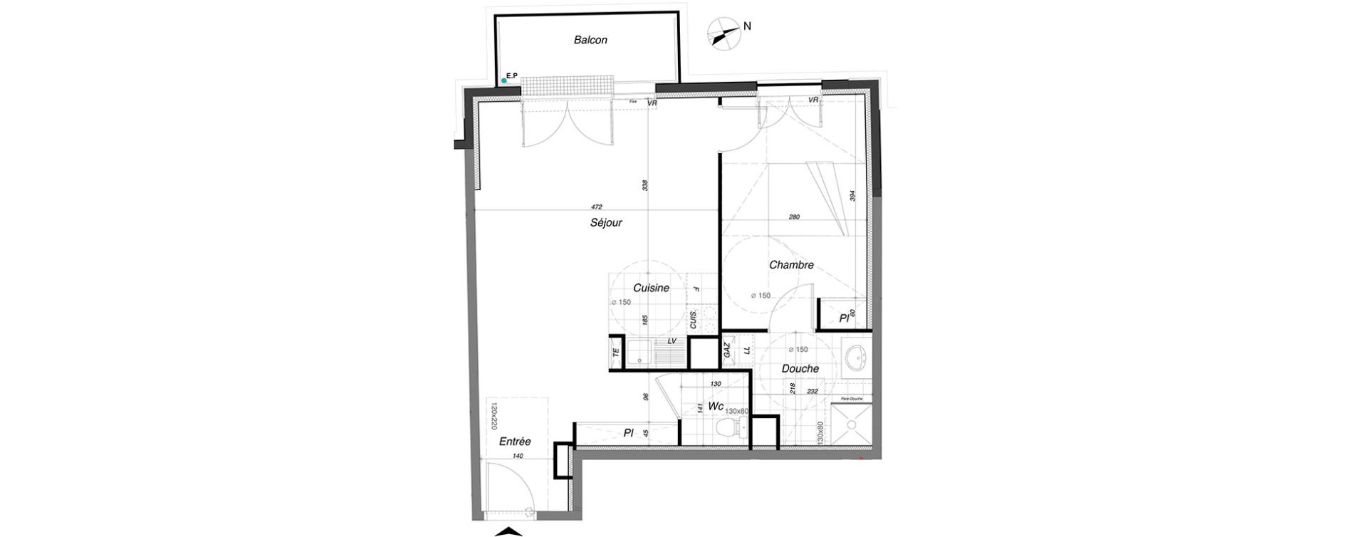 Appartement T2 de 50,77 m2 &agrave; Clamart Clamart gare