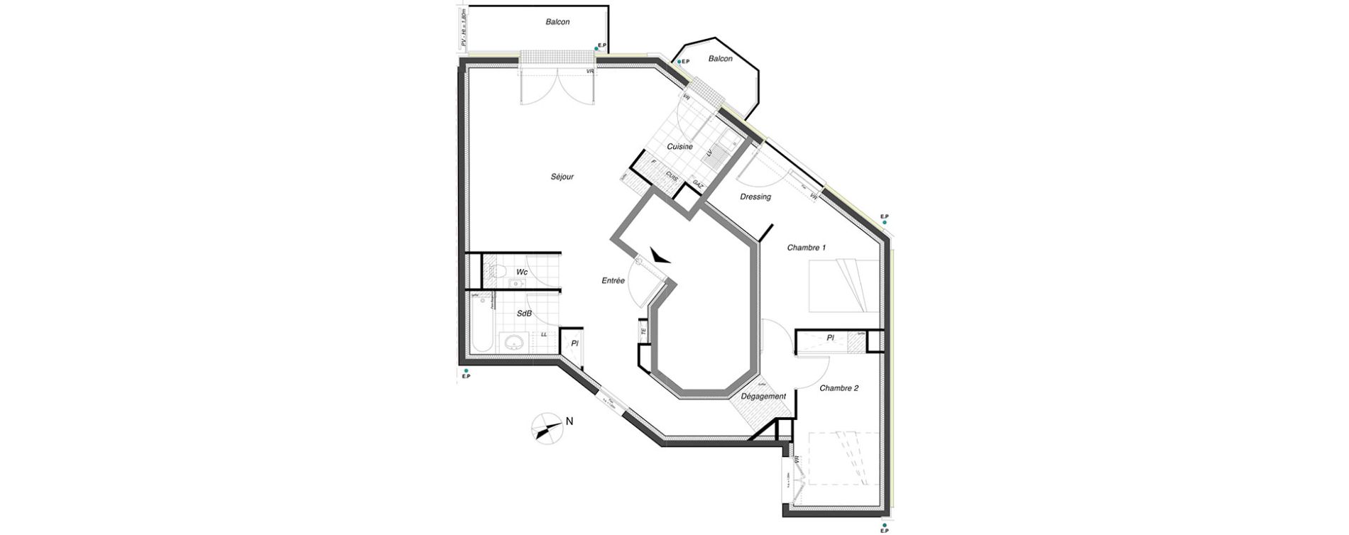 Appartement T3 de 72,58 m2 &agrave; Clamart Clamart gare