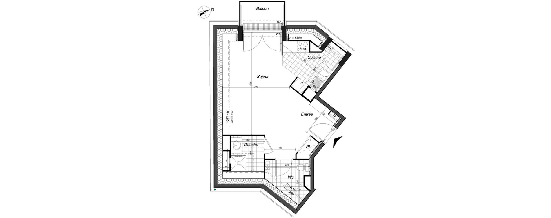Appartement T1 de 35,52 m2 &agrave; Clamart Clamart gare