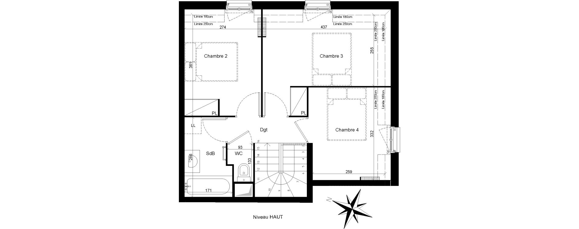 Duplex T5 de 95,45 m2 &agrave; Clamart Trivaux - la garenne