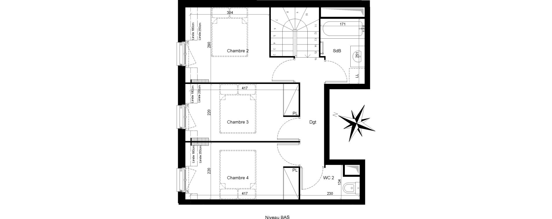 Duplex T5 de 86,71 m2 &agrave; Clamart Trivaux - la garenne
