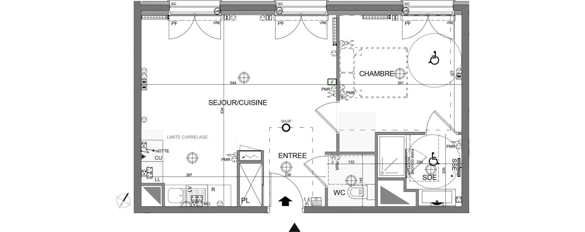 Appartement T2 de 45,30 m2 &agrave; Clamart Jardin parisien