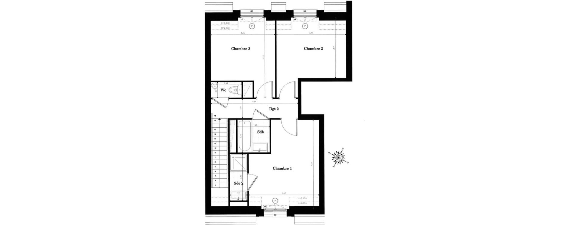 Appartement T4 de 98,70 m2 &agrave; Clamart Panorama