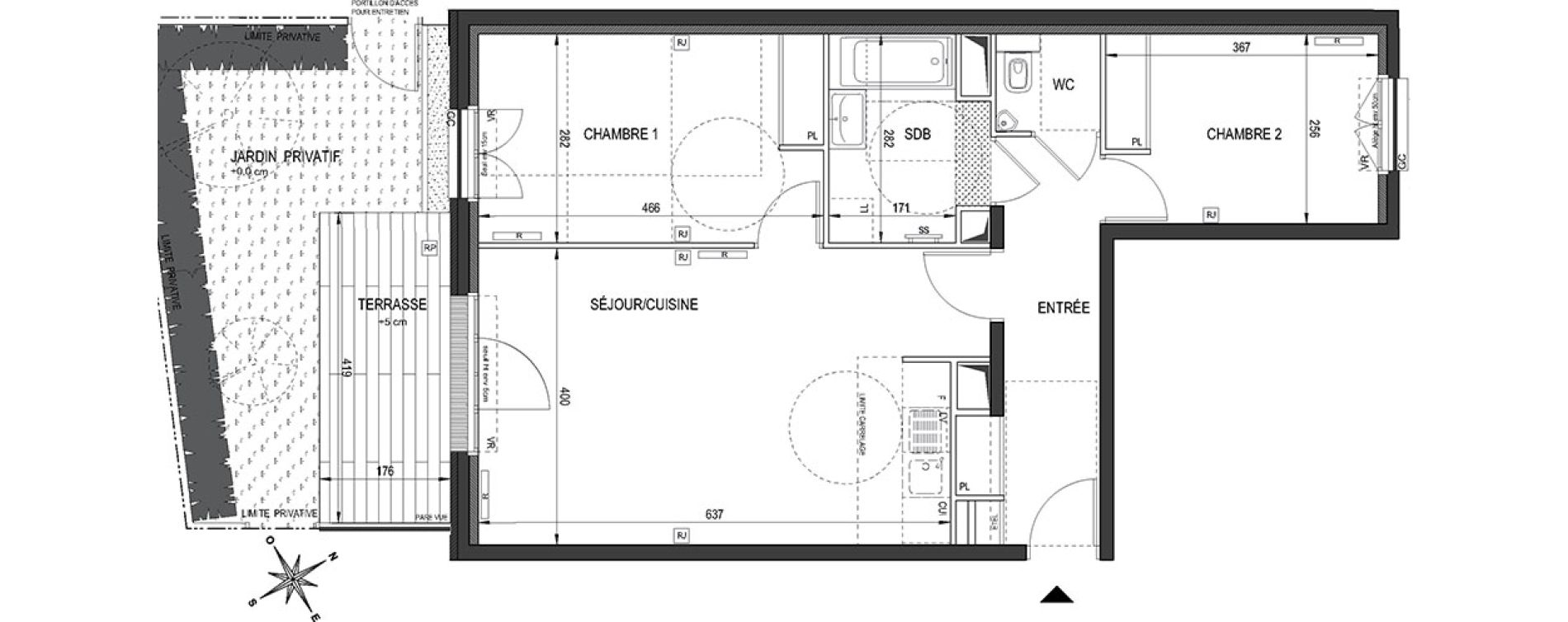 Appartement T3 de 64,00 m2 &agrave; Clamart Bois de clamart