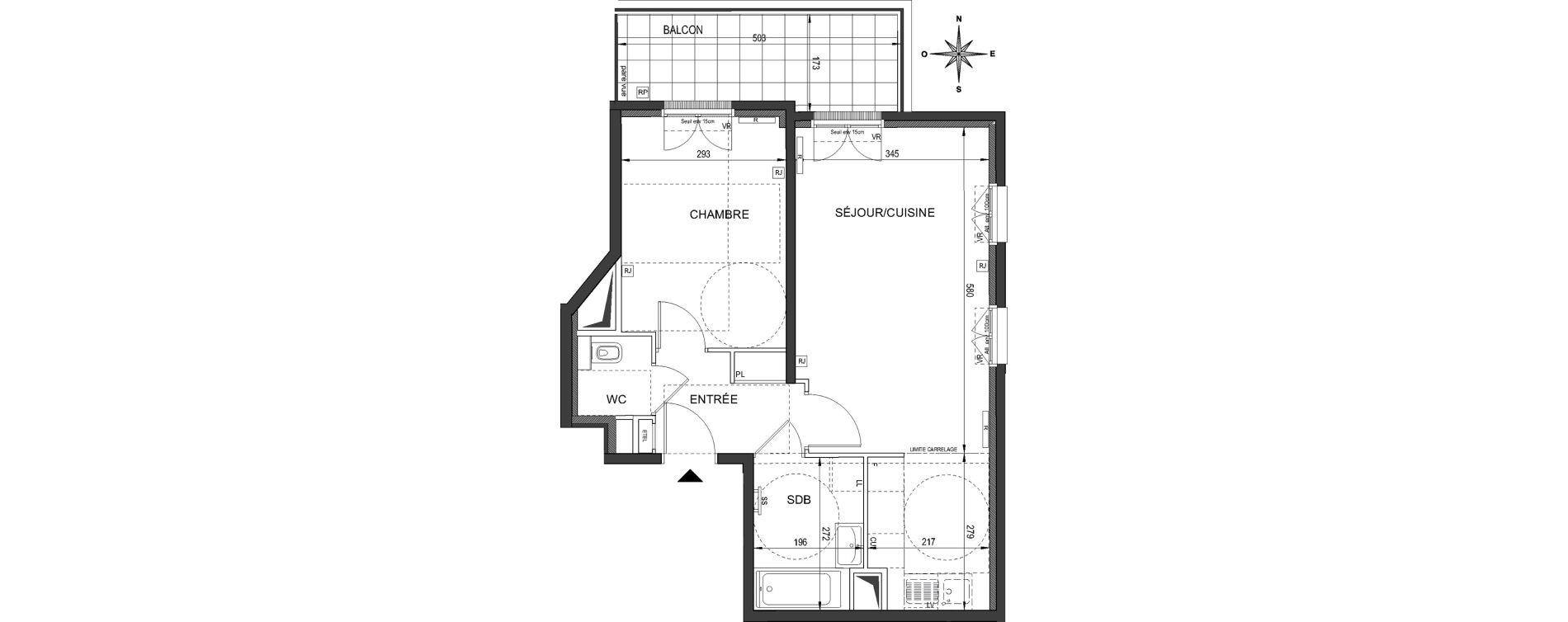 Appartement T2 de 48,80 m2 &agrave; Clamart Bois de clamart