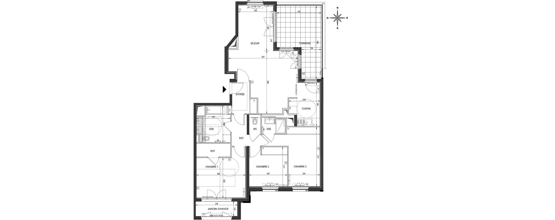 Appartement T4 de 98,70 m2 &agrave; Clamart Bois de clamart
