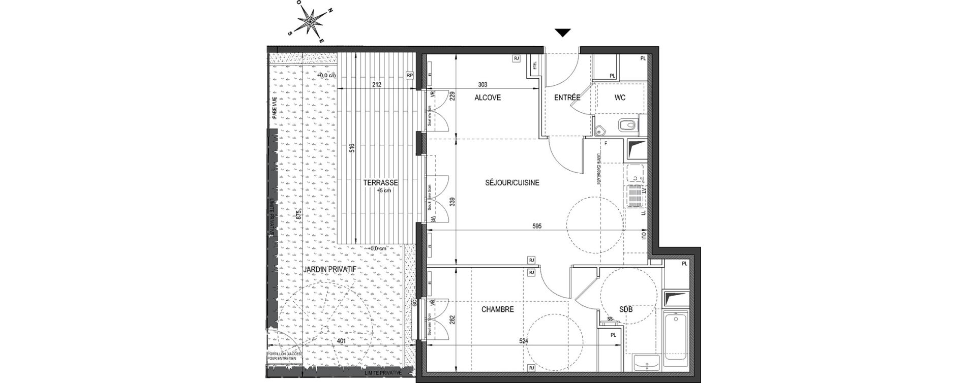Appartement T2 de 51,90 m2 &agrave; Clamart Bois de clamart