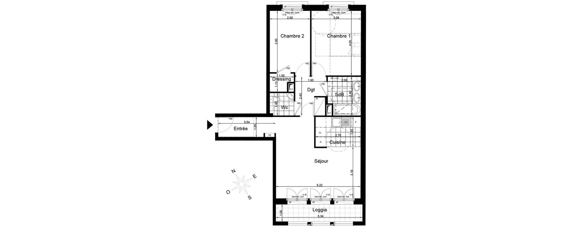 Appartement T3 de 65,01 m2 &agrave; Clamart Clamart gare