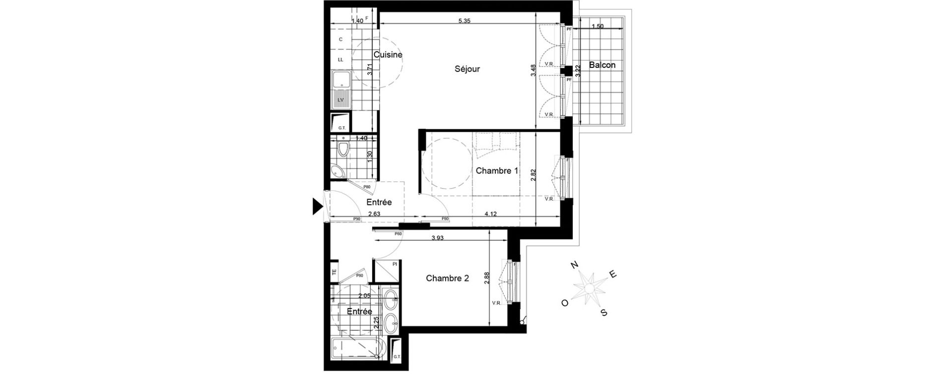 Appartement T3 de 58,67 m2 &agrave; Clamart Clamart gare