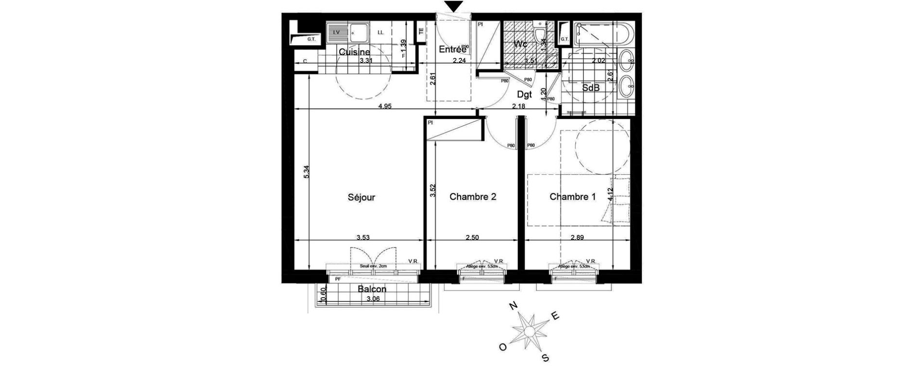 Appartement T3 de 59,34 m2 &agrave; Clamart Clamart gare