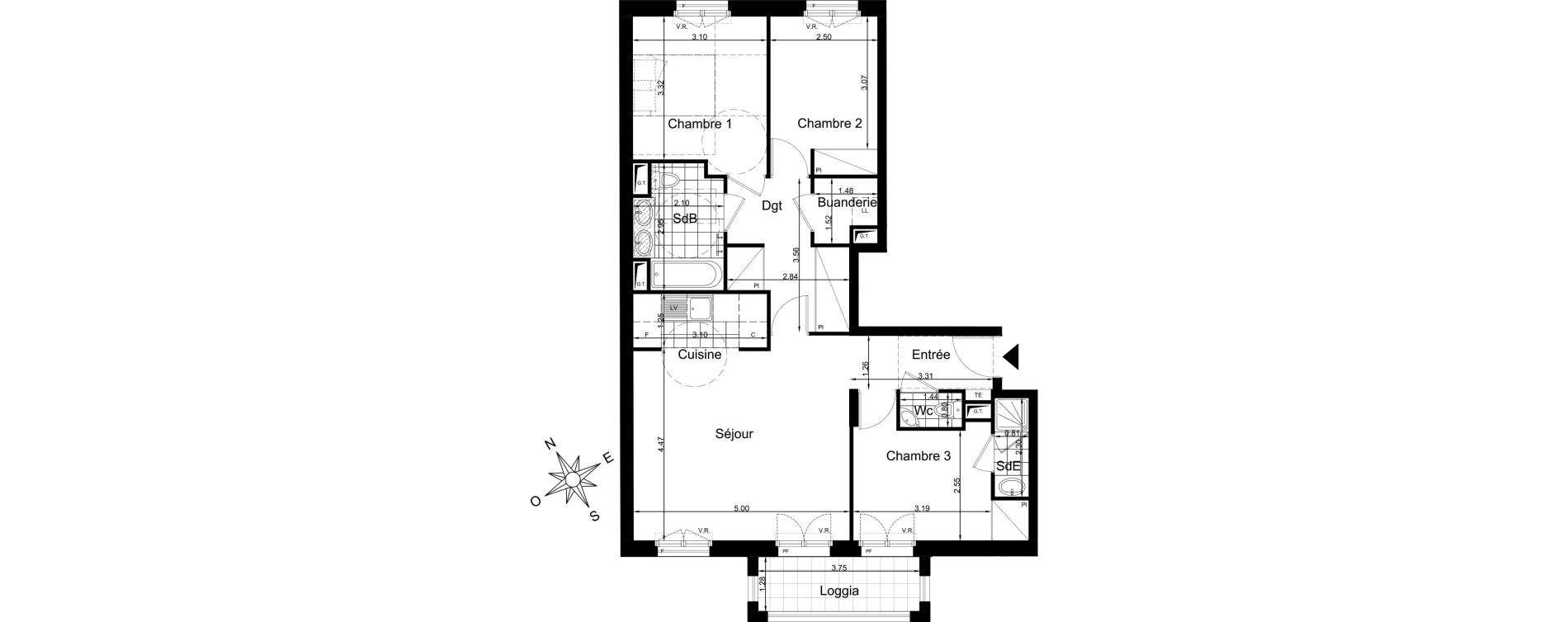 Appartement T4 de 78,61 m2 &agrave; Clamart Clamart gare