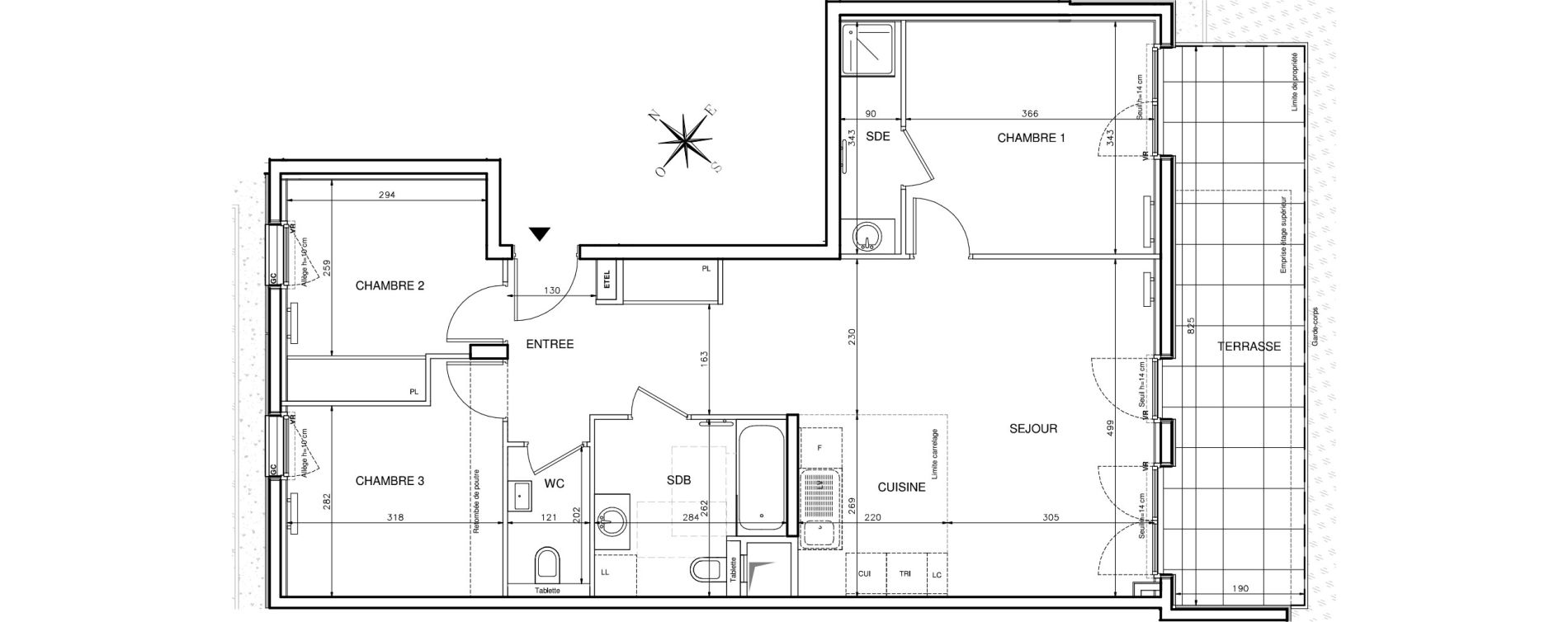 Appartement T4 de 80,00 m2 &agrave; Clichy Victor hugo