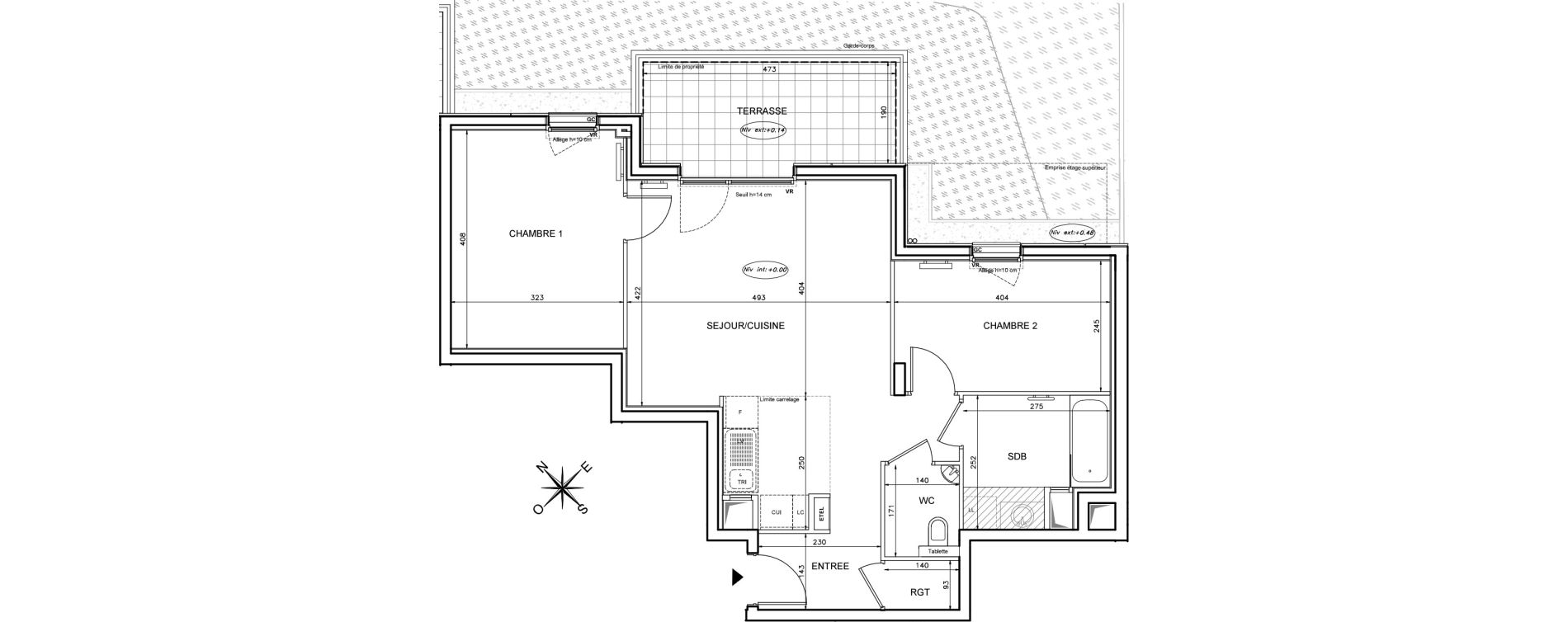 Appartement T3 de 64,70 m2 &agrave; Clichy Victor hugo