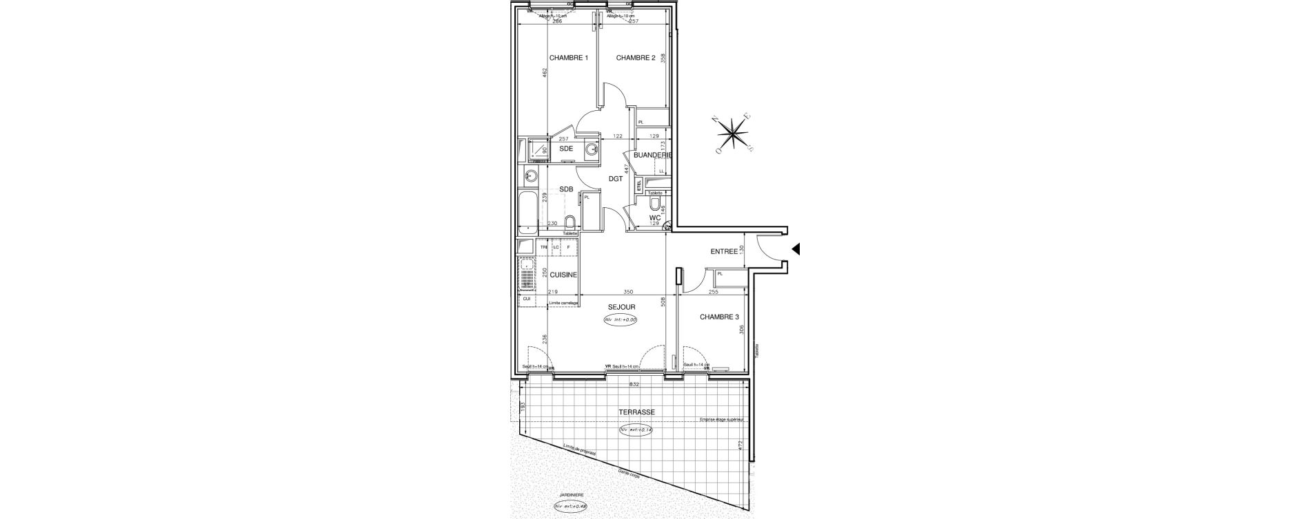 Appartement T4 de 84,63 m2 &agrave; Clichy Victor hugo