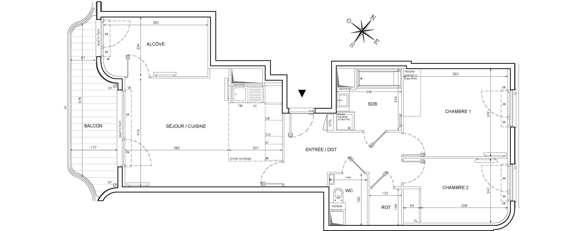 Appartement T3 de 73,77 m2 &agrave; Clichy Gabriel peri