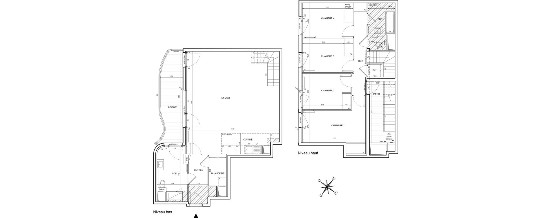 Triplex T5 de 123,58 m2 &agrave; Clichy Gabriel peri