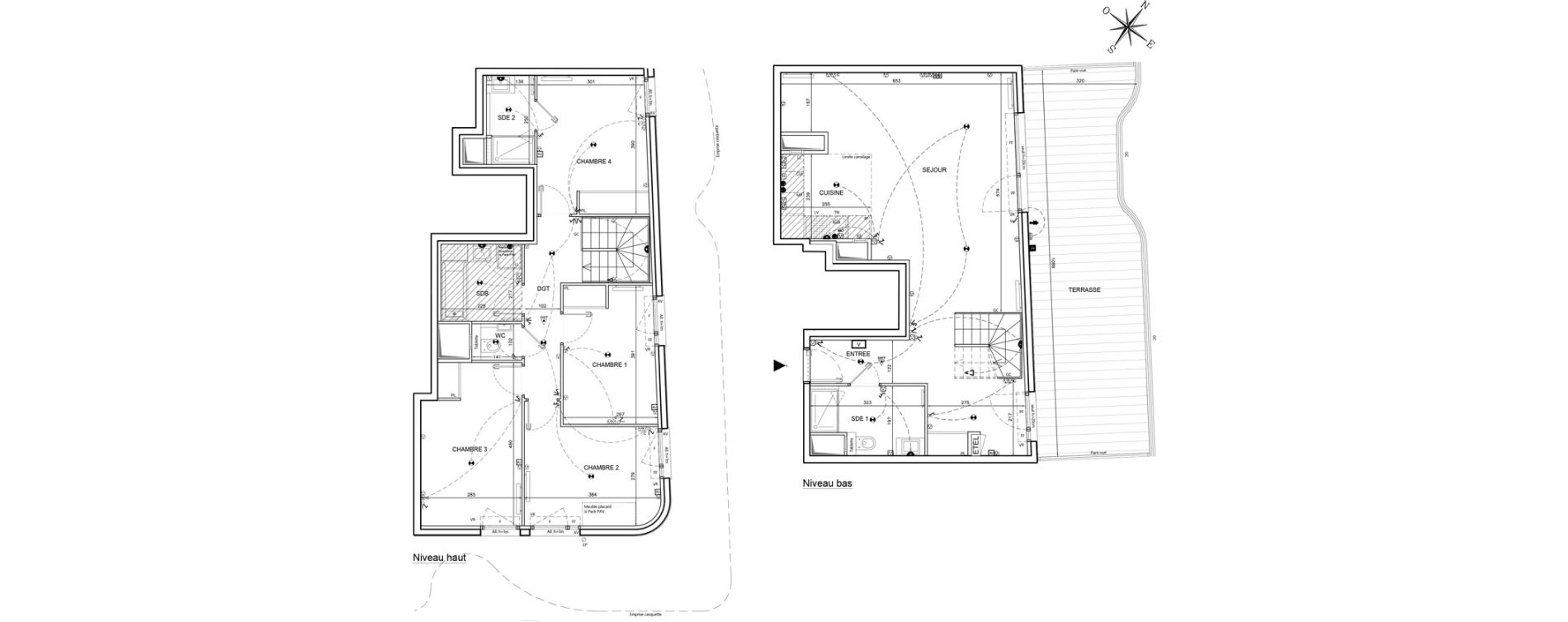 Duplex T5 de 117,18 m2 &agrave; Clichy Gabriel peri