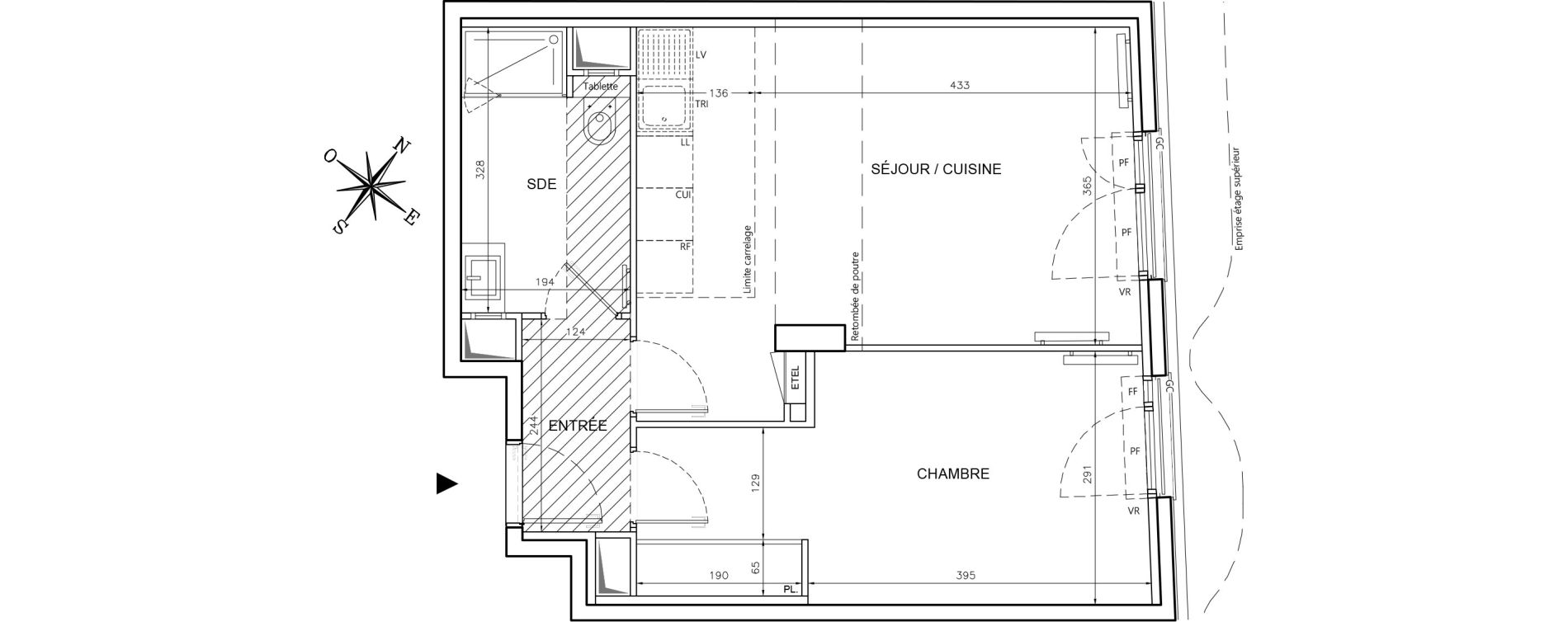 Appartement T2 de 46,19 m2 &agrave; Clichy Gabriel peri