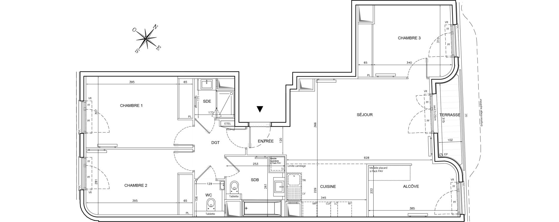 Appartement T4 de 93,67 m2 &agrave; Clichy Gabriel peri