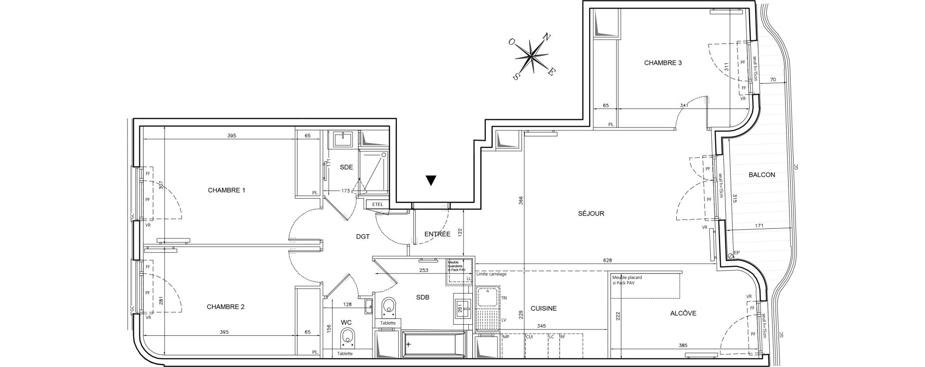 Appartement T4 de 93,64 m2 &agrave; Clichy Gabriel peri