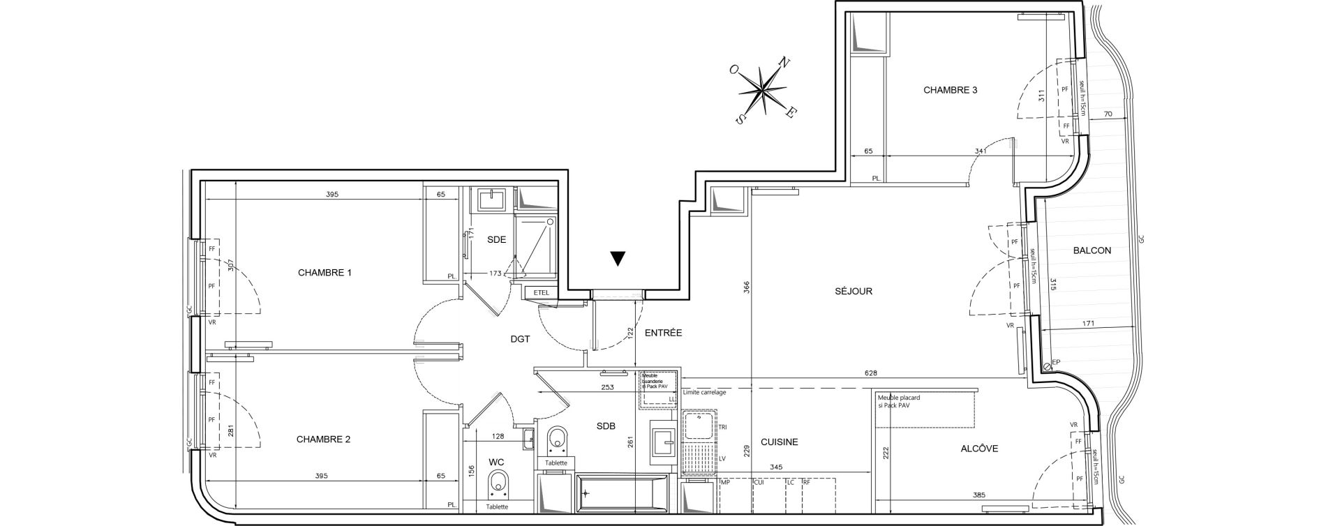 Appartement T4 de 93,64 m2 &agrave; Clichy Gabriel peri