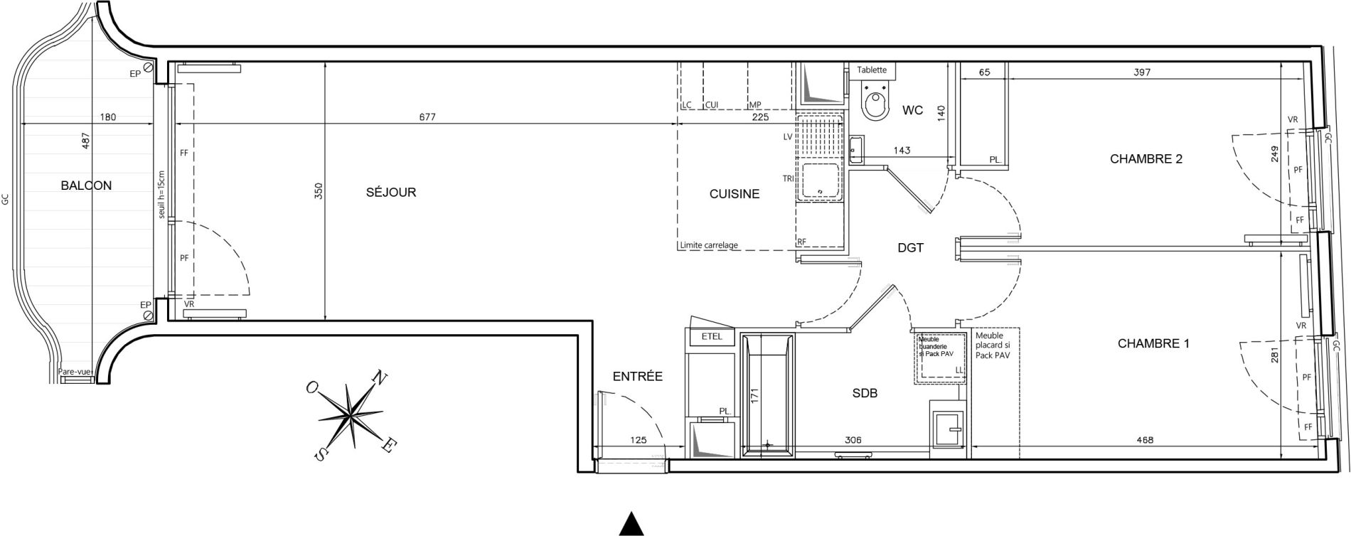 Appartement T3 de 69,25 m2 &agrave; Clichy Gabriel peri