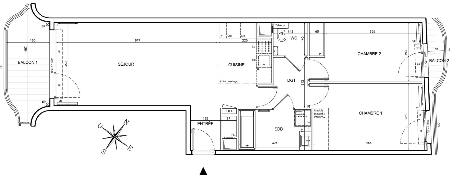 Appartement T3 de 69,25 m2 &agrave; Clichy Gabriel peri