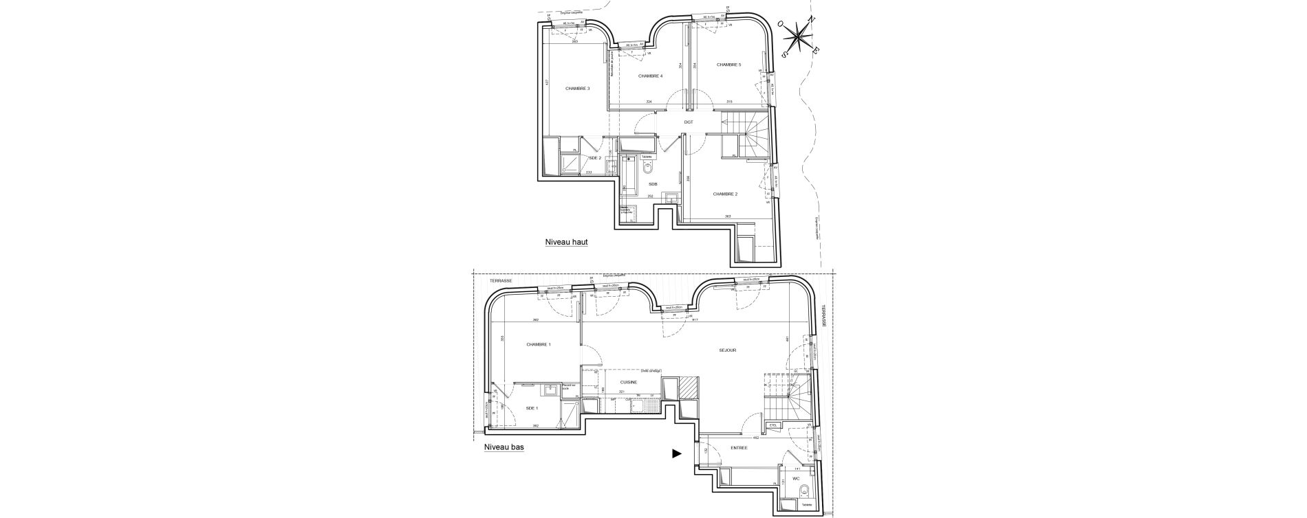 Duplex T6 de 132,86 m2 &agrave; Clichy Gabriel peri