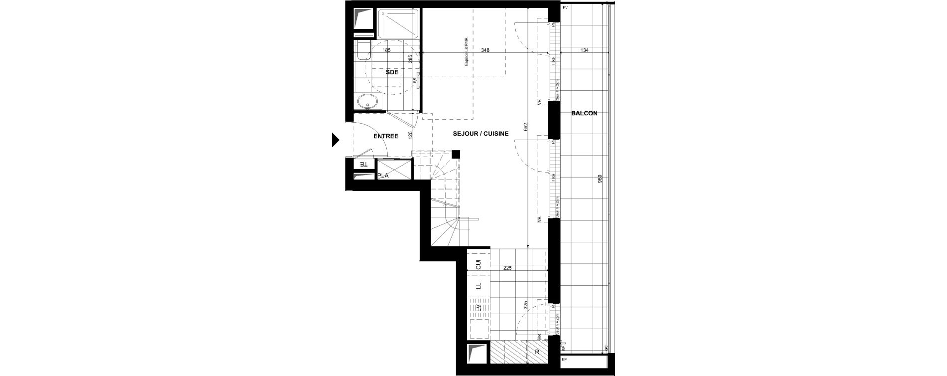 Duplex T4 de 85,20 m2 &agrave; Clichy Bac d'asni&egrave;res
